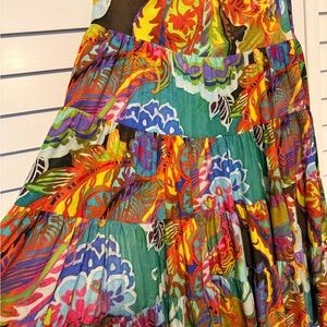 Lauren Colorful Floral Maxi Skirt